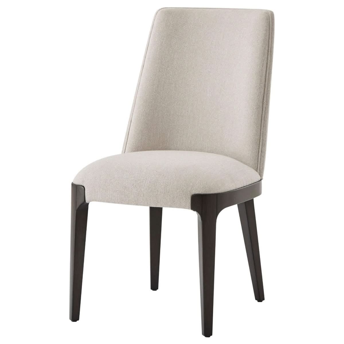 Theodore Alexander Chair Dayton Dining in Kendal Linen   Nicholas John Interiors