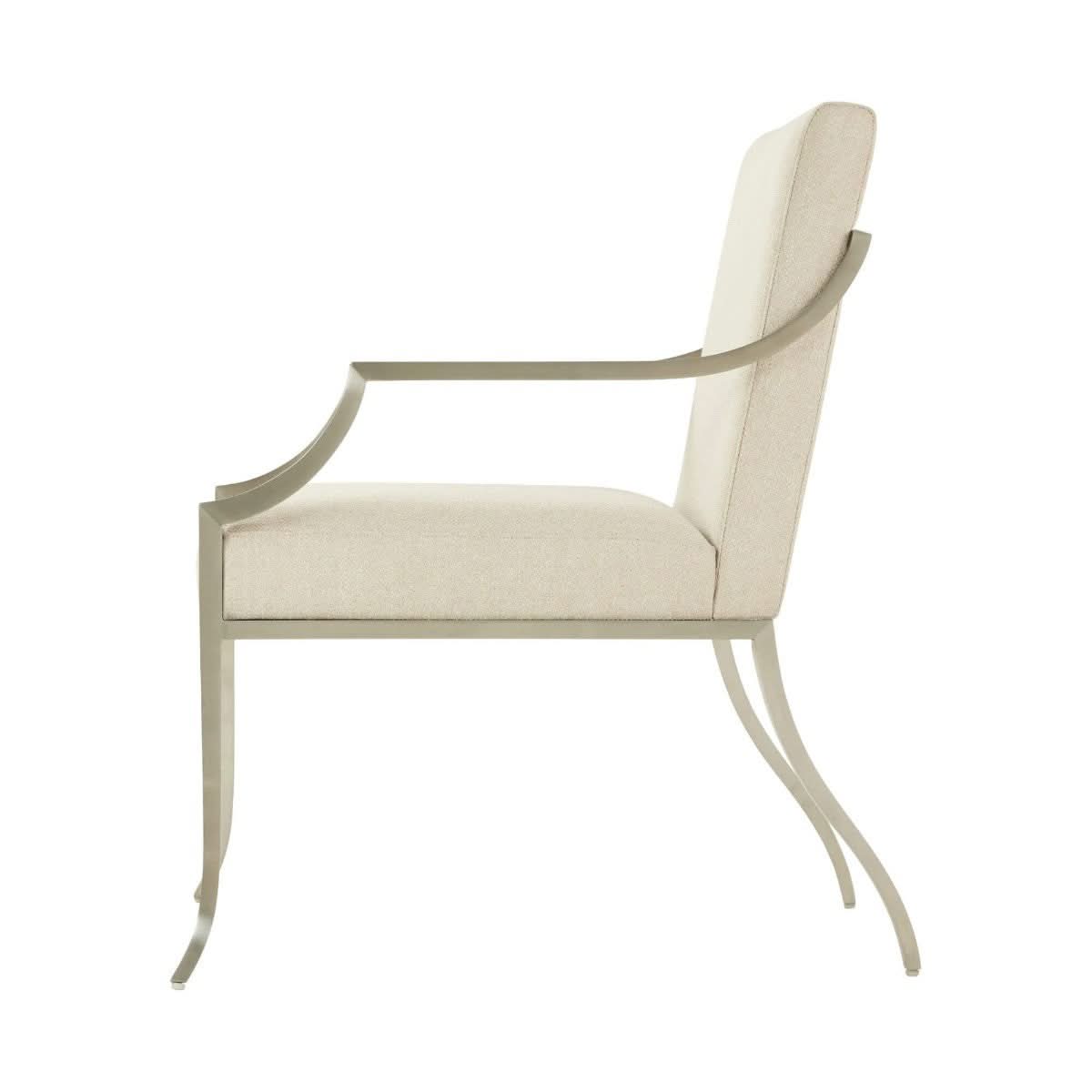 Theodore Alexander Chair Wakefield in Matrix Marble   Nicholas John Interiors