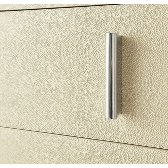 Theodore Alexander Blain Bedside Table in Overcast Shagreen   Nicholas John Interiors