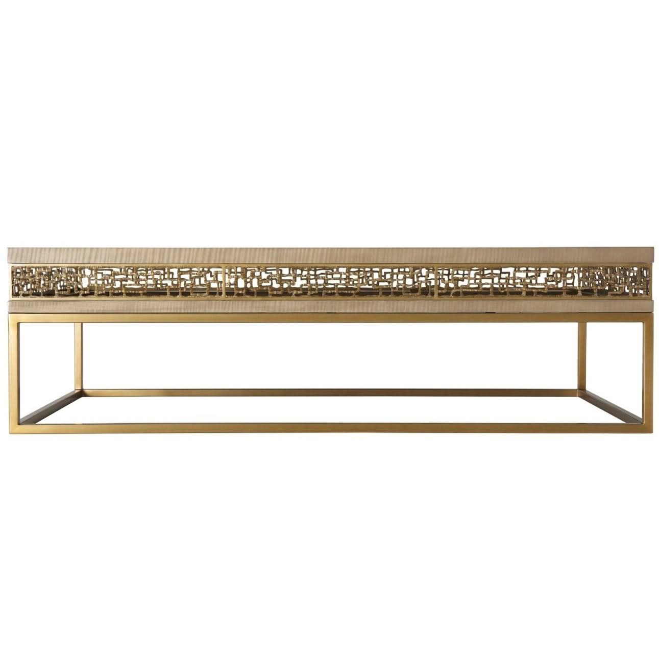 Theodore Alexander Table Frenzy Coffee in Sycamore   Nicholas John Interiors