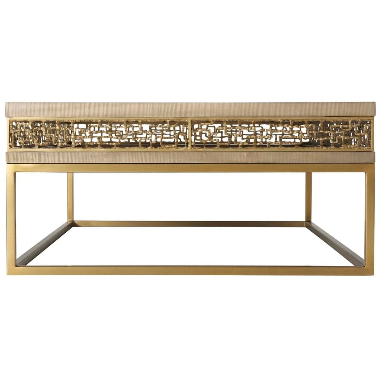 Theodore Alexander Table Frenzy Coffee in Sycamore   Nicholas John Interiors