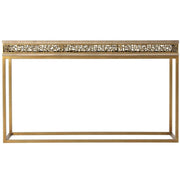 Theodore Alexander Table Frenzy Console in Sycamore   Nicholas John Interiors