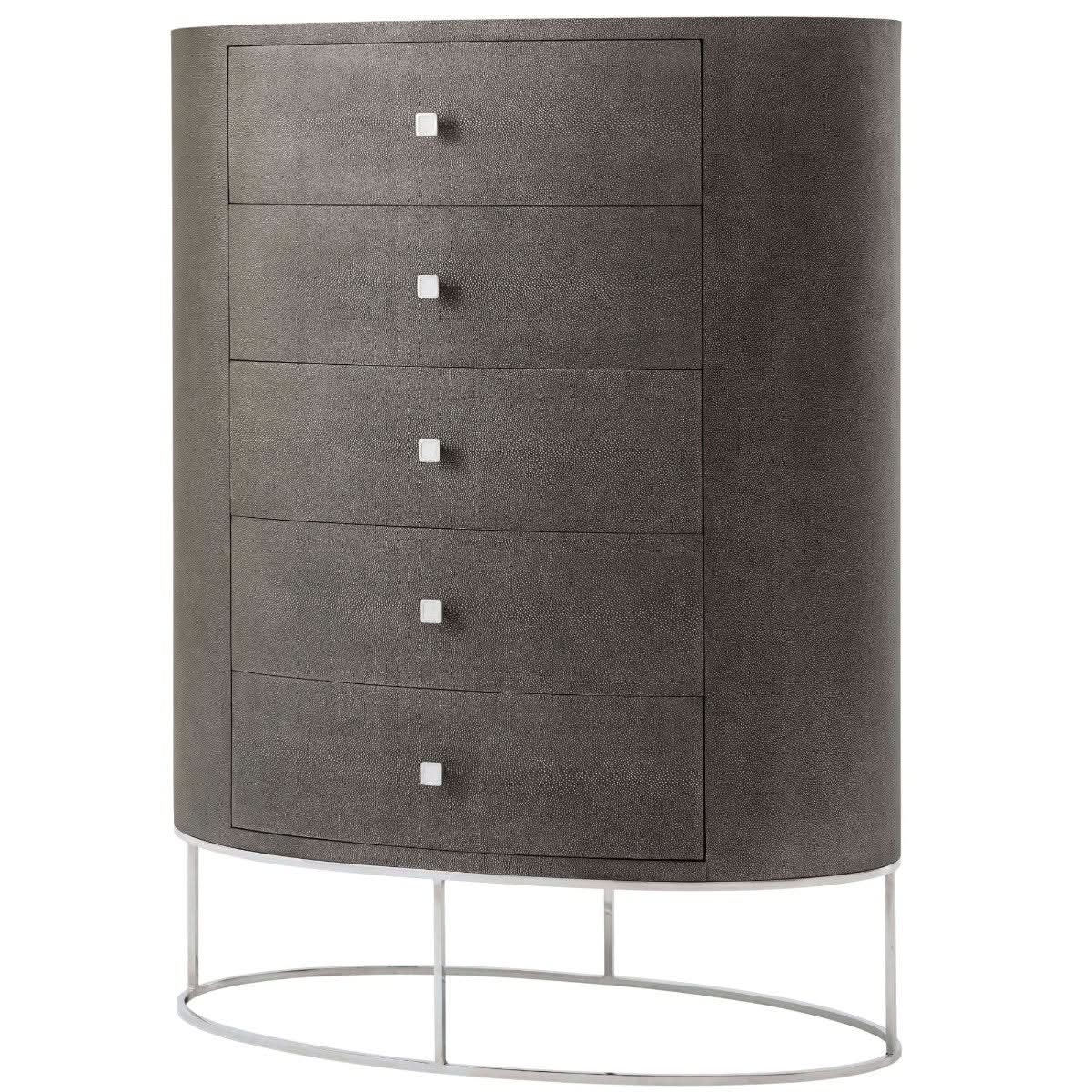 Theodore Alexander Drawers Payton Tall Chest of in Tempest   Nicholas John Interiors