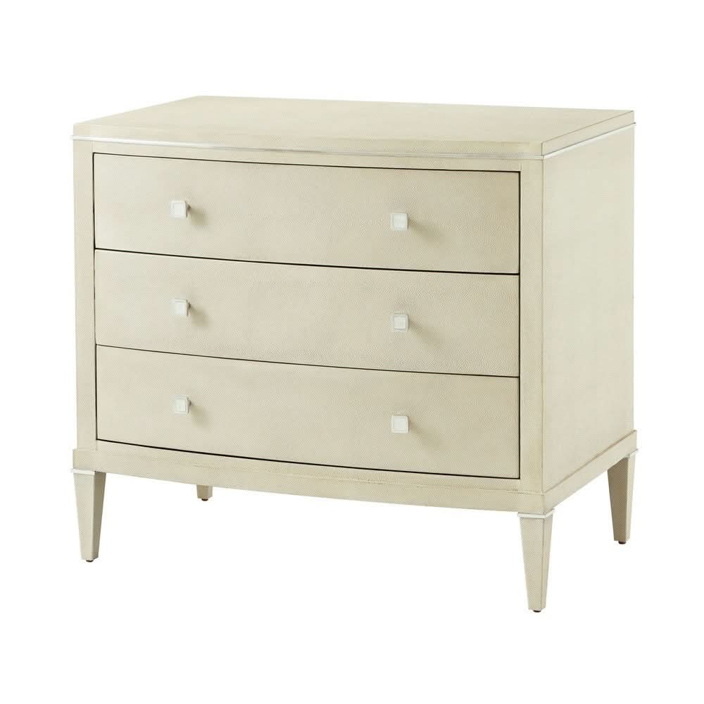 Theodore Alexander Table Adeline Bedside in Overcast   Nicholas John Interiors