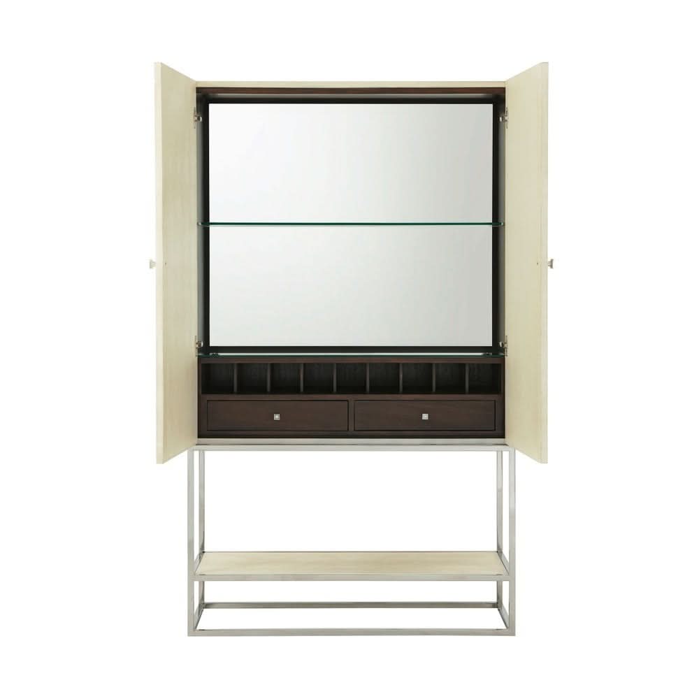 Theodore Alexander Cabinet Townsend Bar in Overcast   Nicholas John Interiors