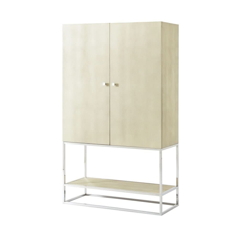 Theodore Alexander Cabinet Townsend Bar in Overcast   Nicholas John Interiors