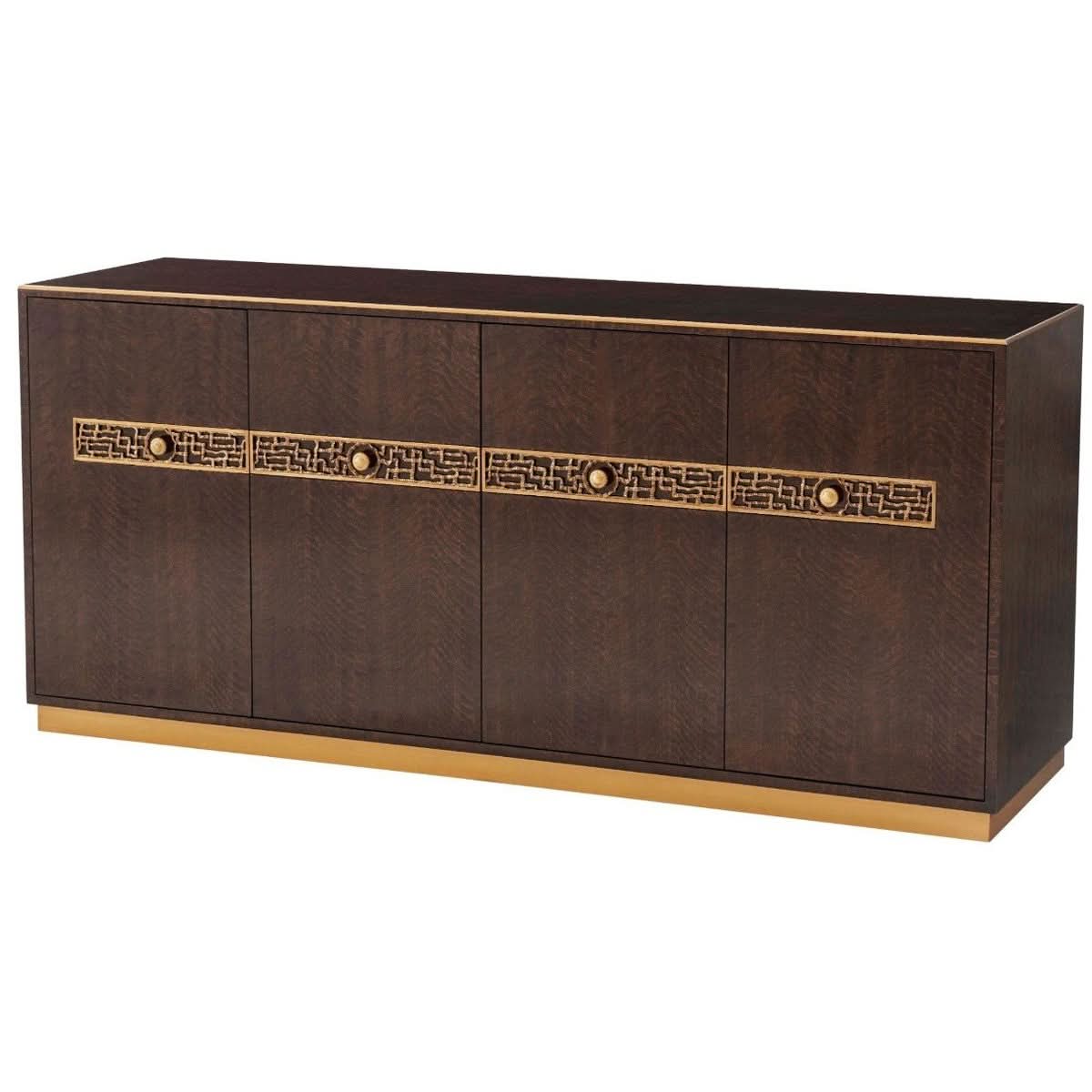 Theodore Alexander Frenzy Frenzy Sideboard in Eucalyptus   Nicholas John Interiors
