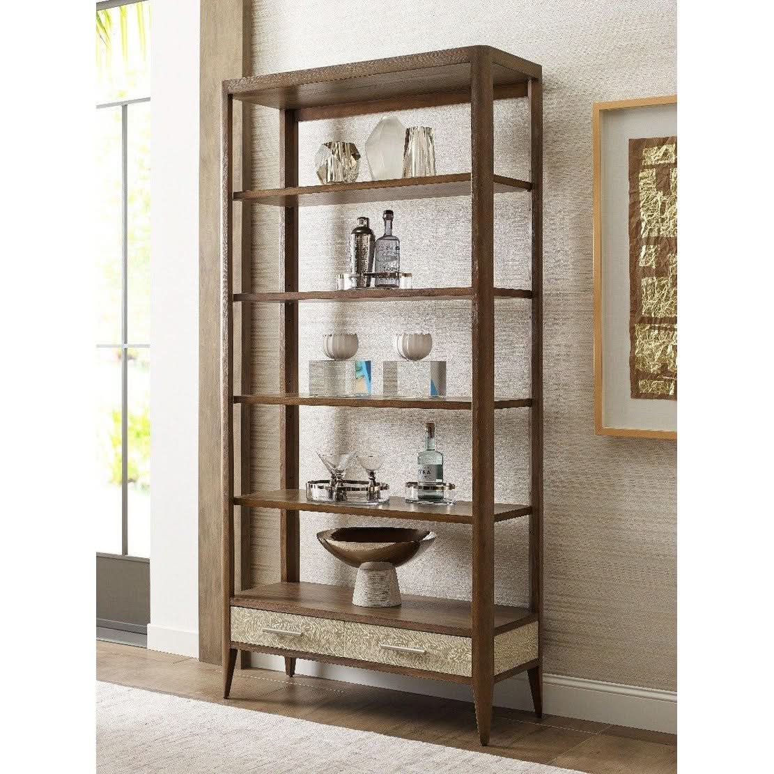 Theodore Alexander Driscoll Bookcase in Mangrove   Nicholas John Interiors