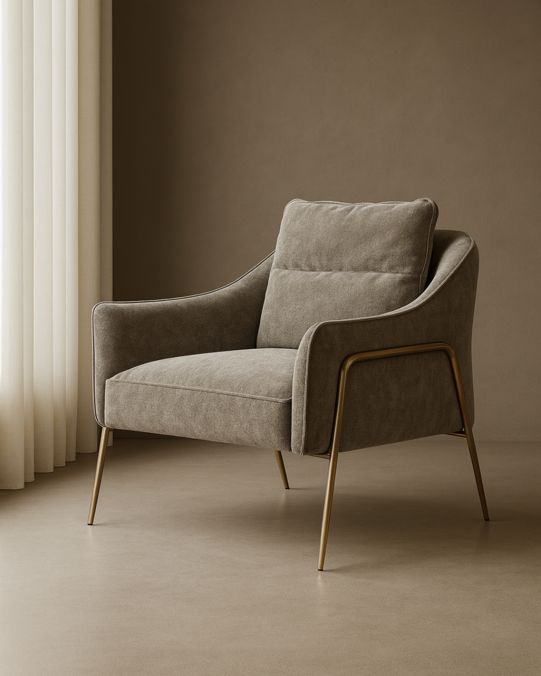 Tommy Franks Torsion Lounge Chair in Seamist   Nicholas John Interiors