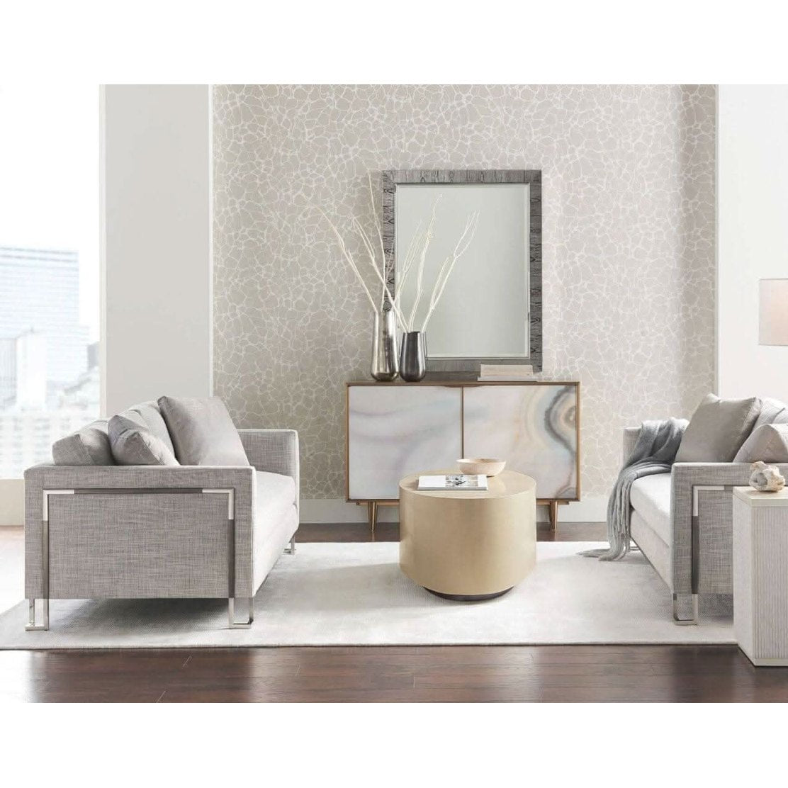 Caracole Come Oval Here Coffee Table   Nicholas John Interiors