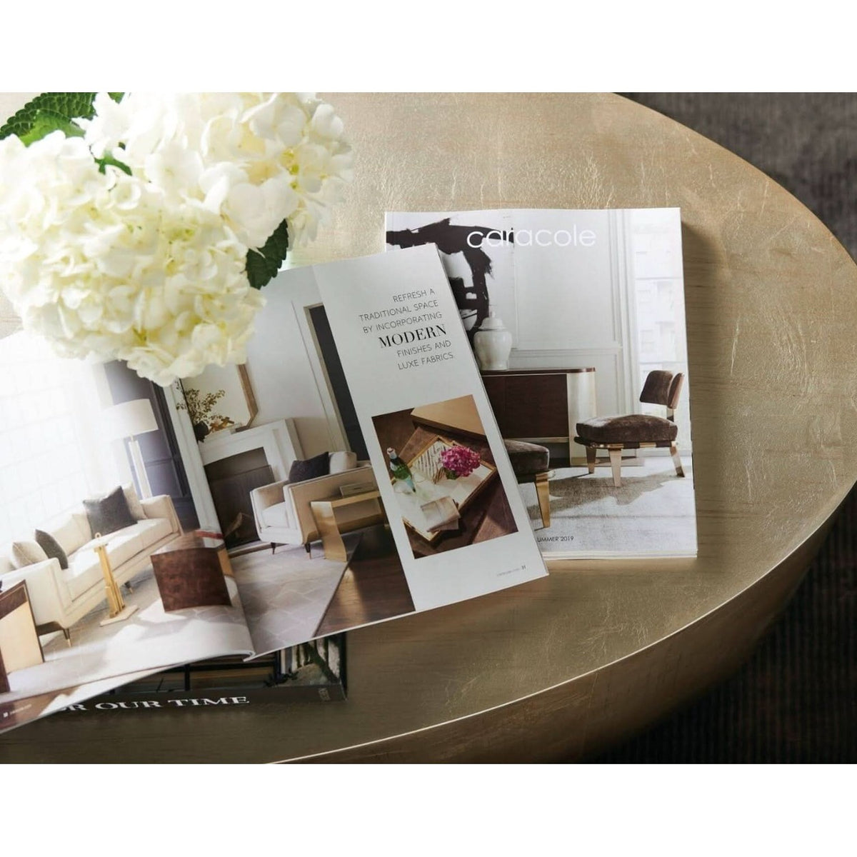 Caracole Come Oval Here Coffee Table   Nicholas John Interiors