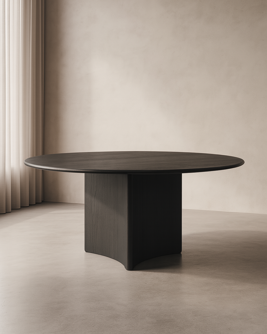 Tommy Franks Trinity 135 Dining Table - Smoked Oak   Nicholas John Interiors