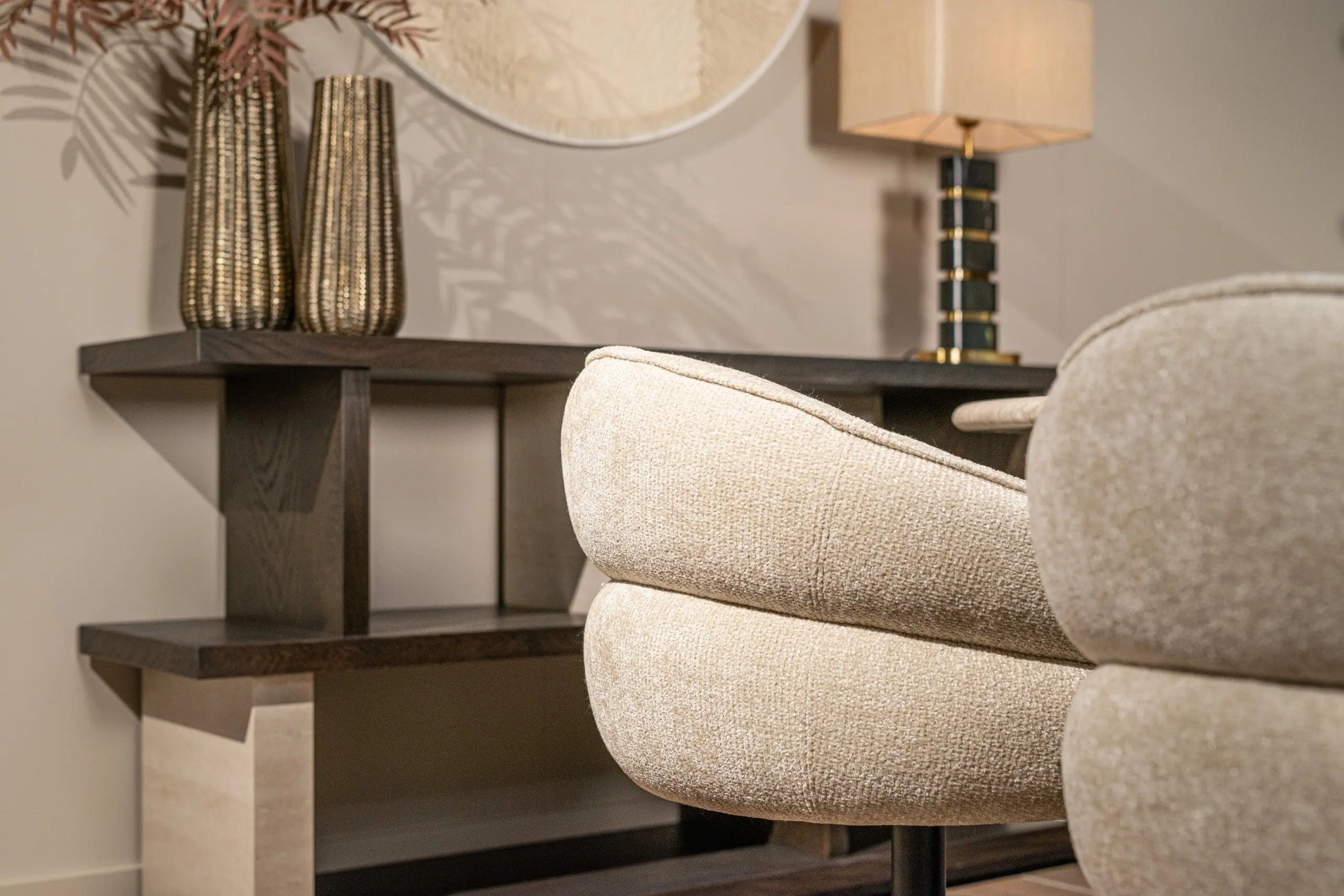 Table lamp Levina black/gold   Nicholas John Interiors