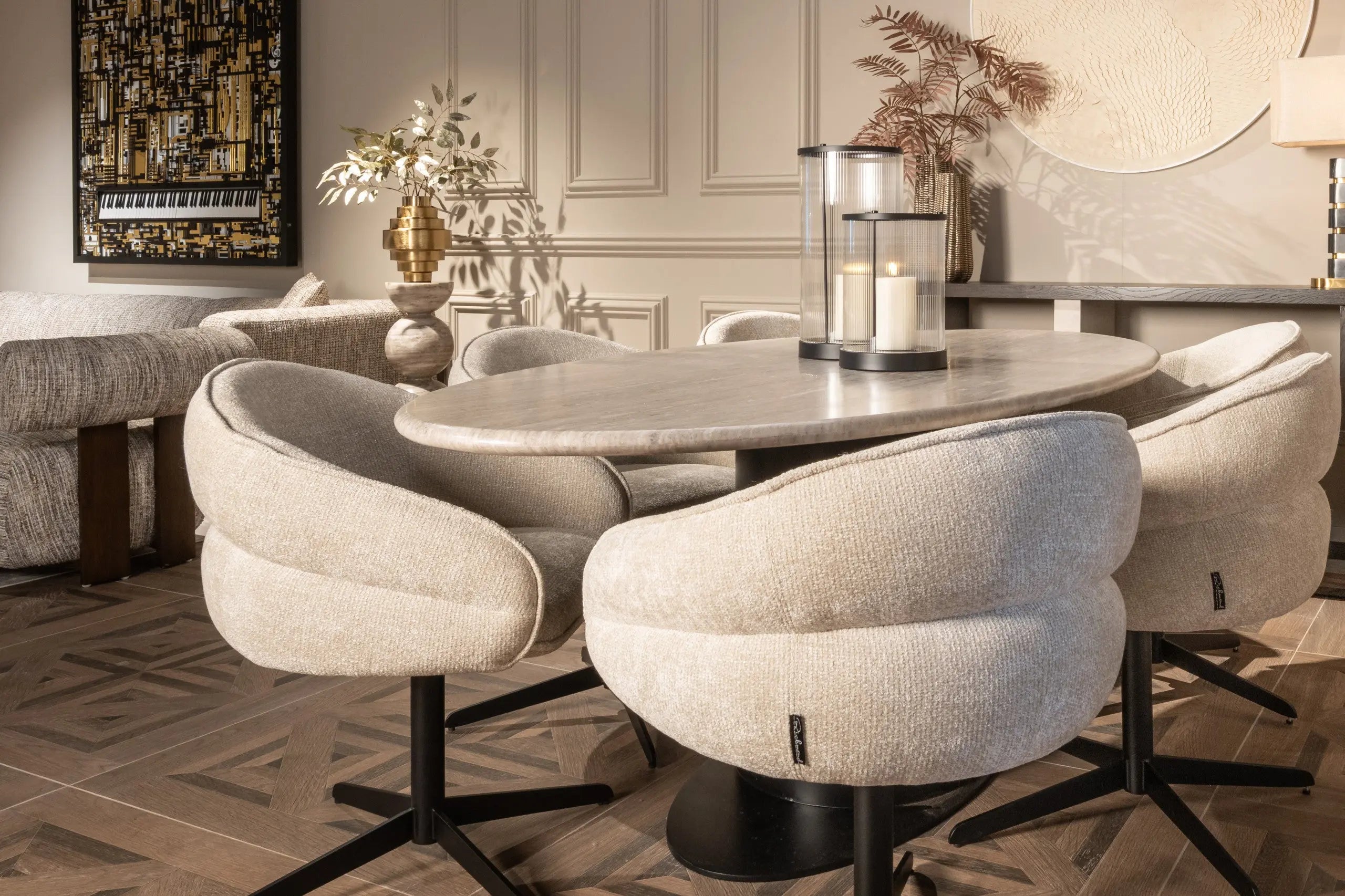 Table lamp Levina black/gold   Nicholas John Interiors