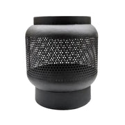 Tall Buttermere Basket Outdoor Fire Pit Black  Nicholas John Interiors