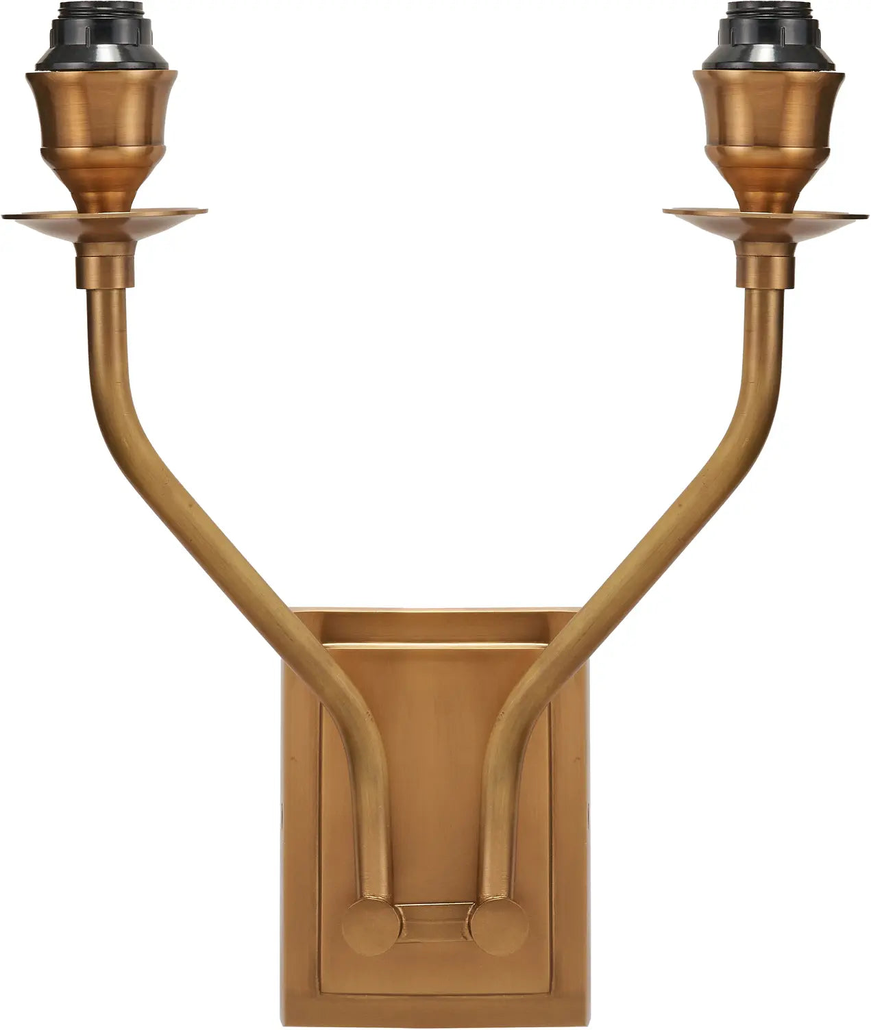 Tatiana Antique Brass Metal Double Wall Light   Nicholas John Interiors