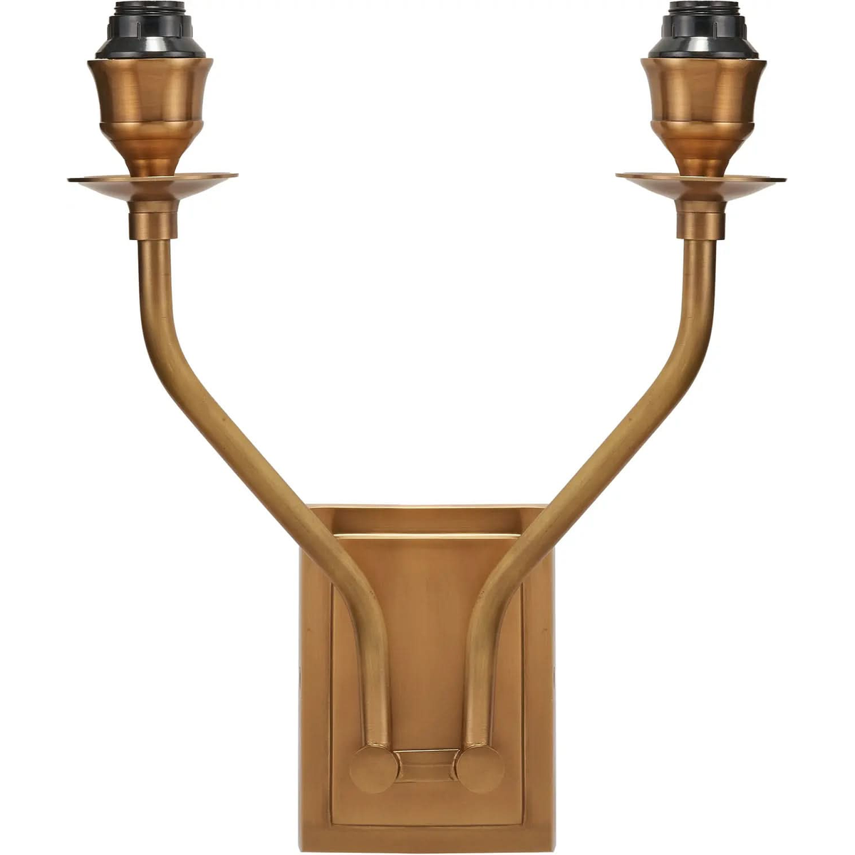 Tatiana Antique Brass Metal Double Wall Light   Nicholas John Interiors