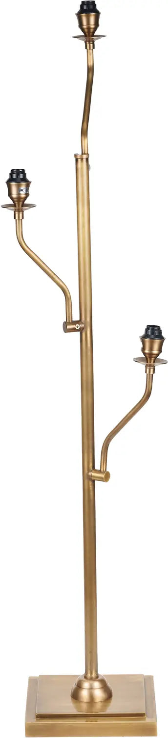 Tatiana Antique Brass Metal Floor Lamp Base   Nicholas John Interiors