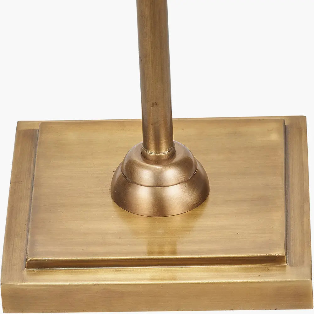 Tatiana Antique Brass Metal Floor Lamp Base   Nicholas John Interiors