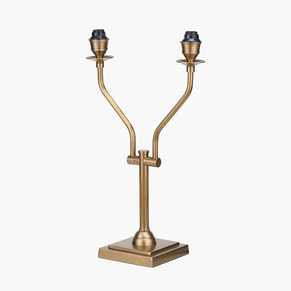 Tatiana Antique Brass Metal Table Lamp Base   Nicholas John Interiors