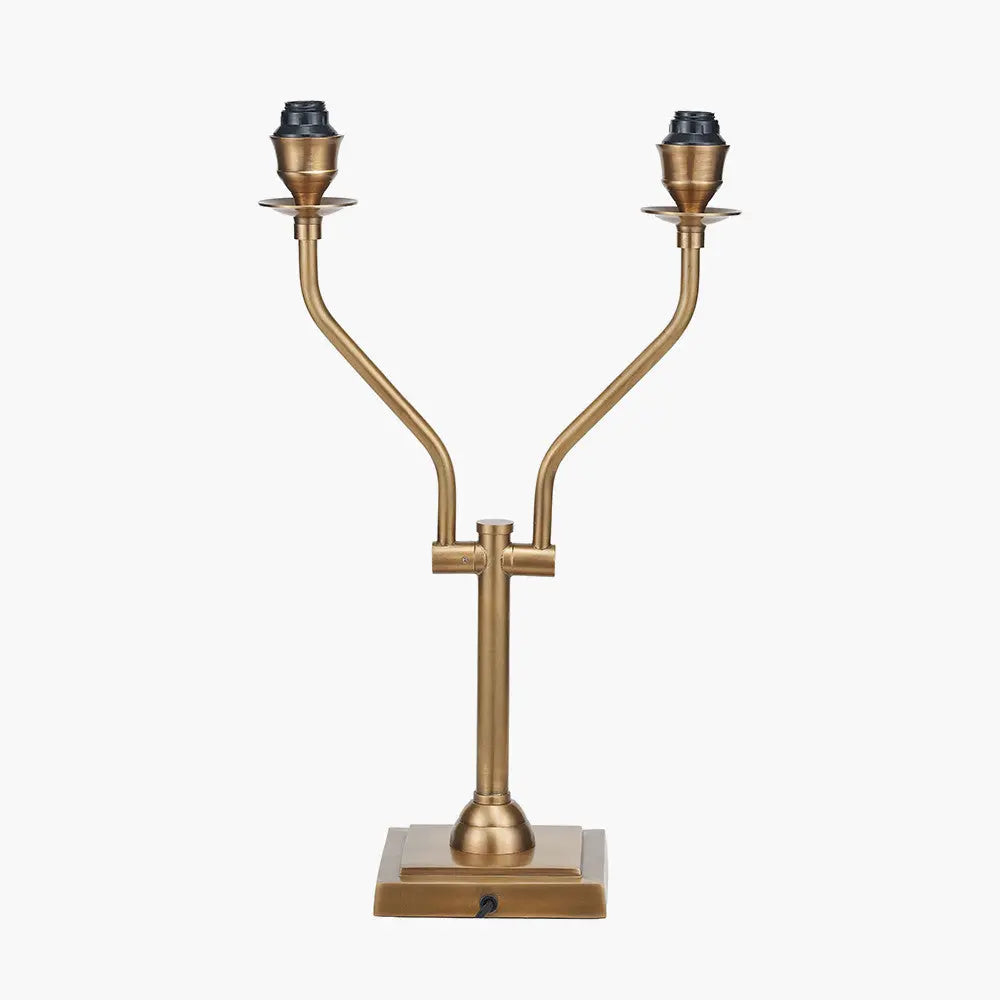 Tatiana Antique Brass Metal Table Lamp Base   Nicholas John Interiors