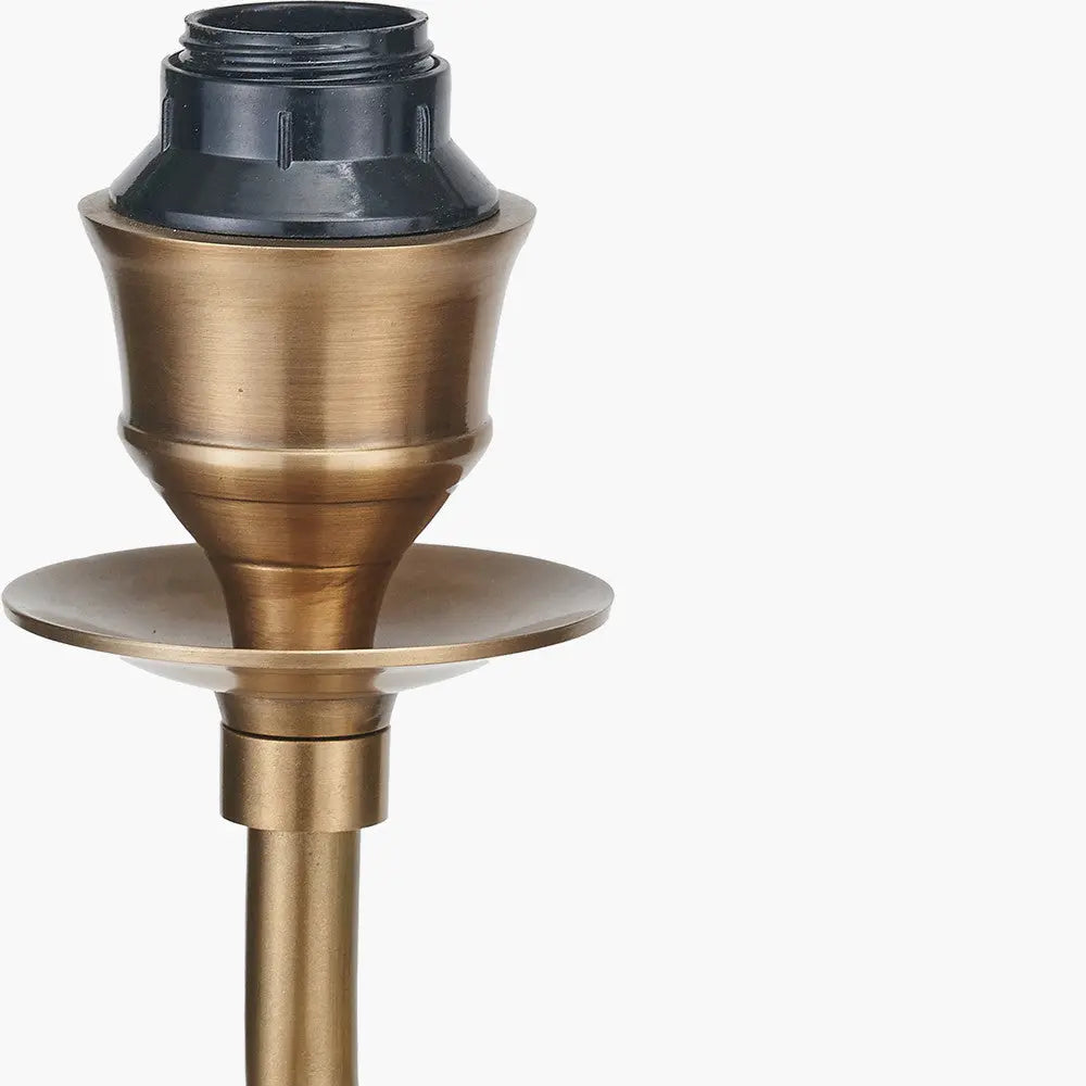 Tatiana Antique Brass Metal Table Lamp Base   Nicholas John Interiors