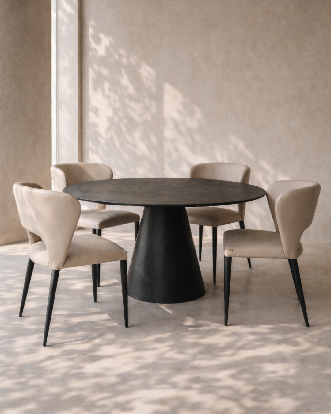 Tommy Franks Tavamo 150 Dining Table - Black Oak   Nicholas John Interiors