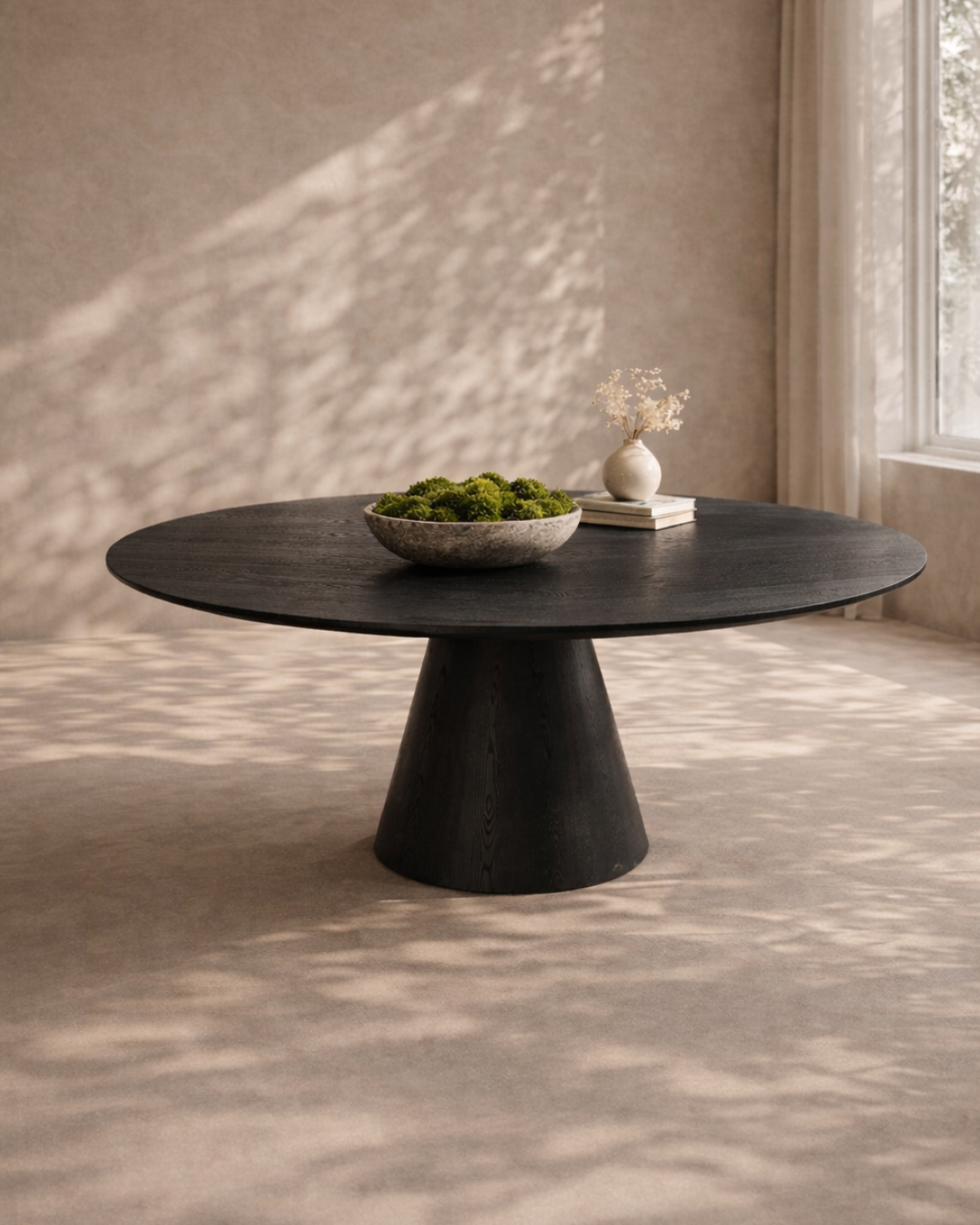Tommy Franks Tavamo 180 Dining Table - Black Oak   Nicholas John Interiors