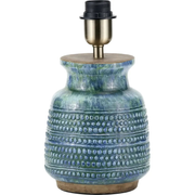 Theano Dot Design Blue Glaze Table Lamp Base   Nicholas John Interiors