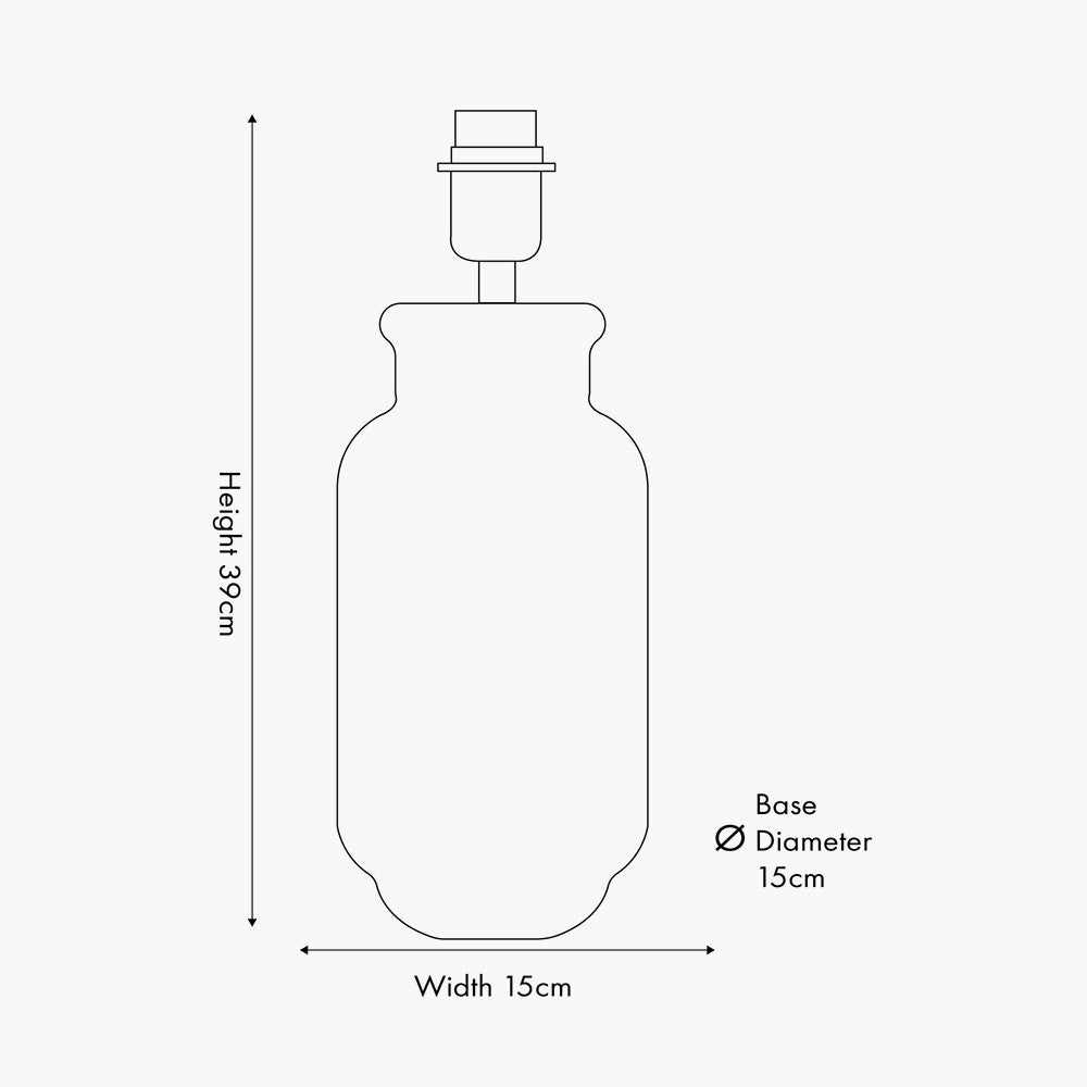 Theano Dot Design Brown Glaze Tall Table Lamp Base  Nicholas John Interiors