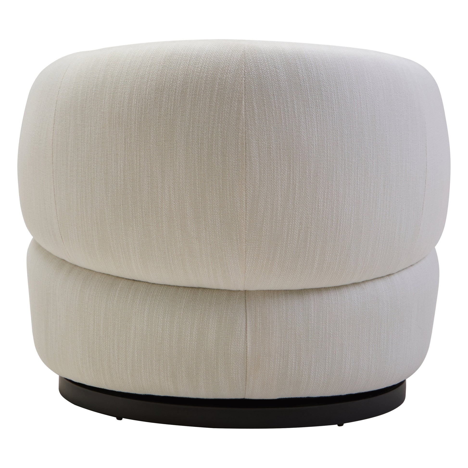 Tivaro Textured Cream Curved Swivel Chair  Nicholas John Interiors