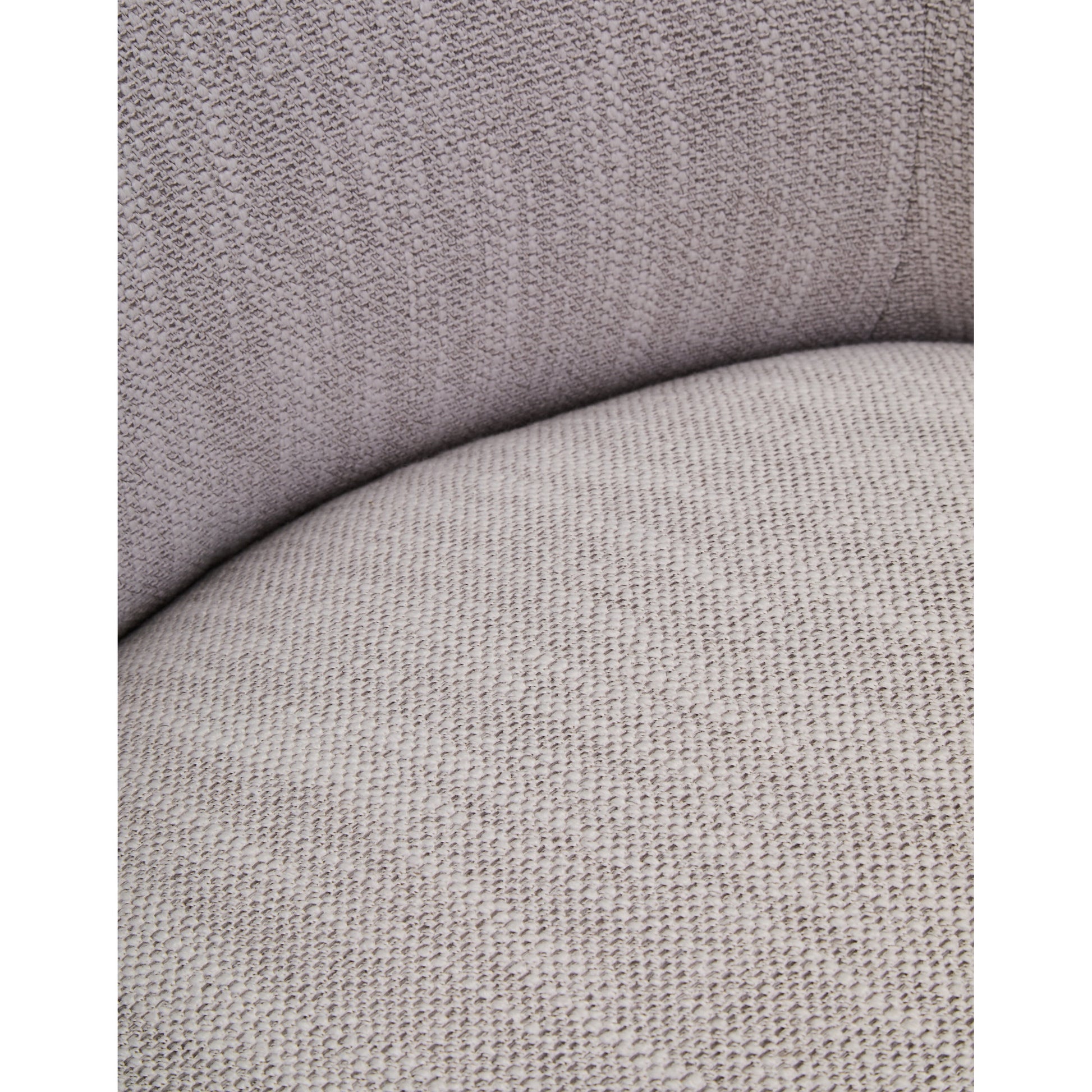 Tivaro Textured Grey Curved Swivel Chair  Nicholas John Interiors