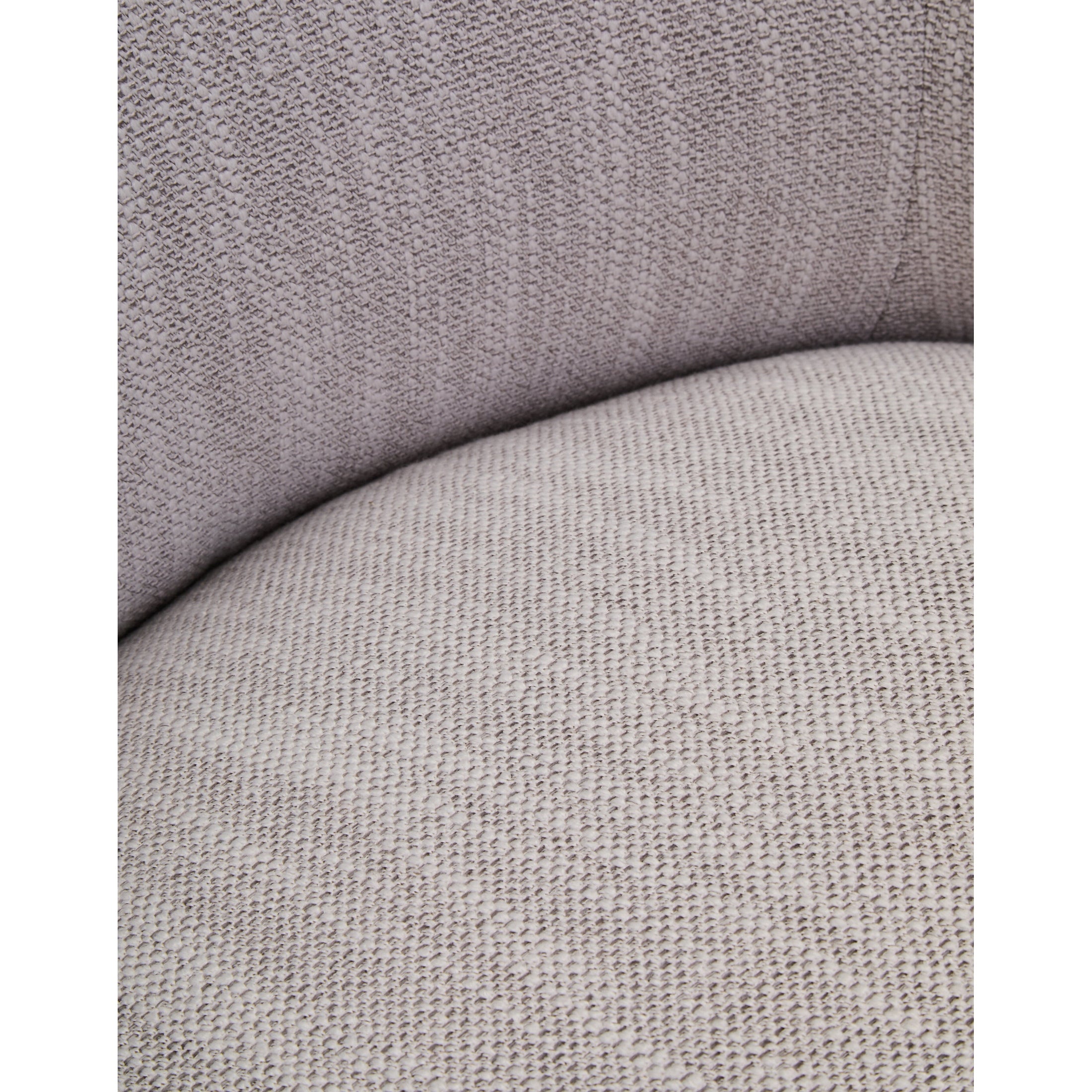 Tivaro Textured Grey Curved Swivel Chair  Nicholas John Interiors