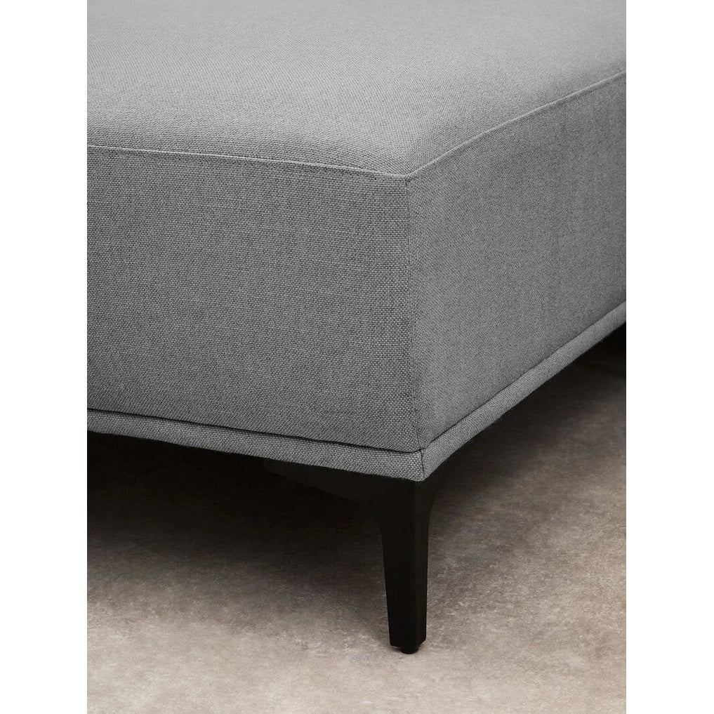 Tolaro 3 Seat Grey Fabric Left Chaise Sofa   Nicholas John Interiors