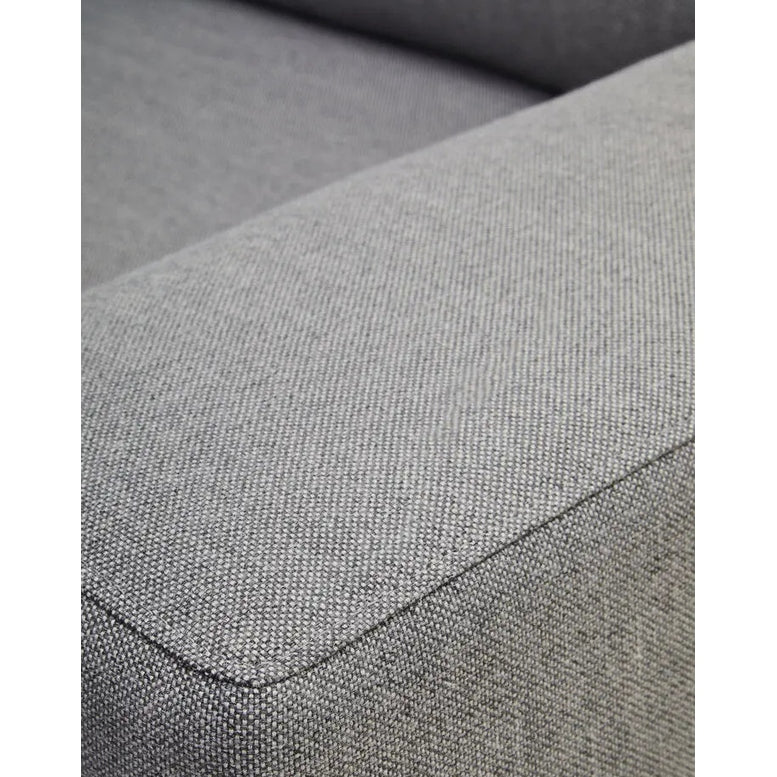 Tolaro 3 Seat Grey Fabric Right Chaise Sofa   Nicholas John Interiors