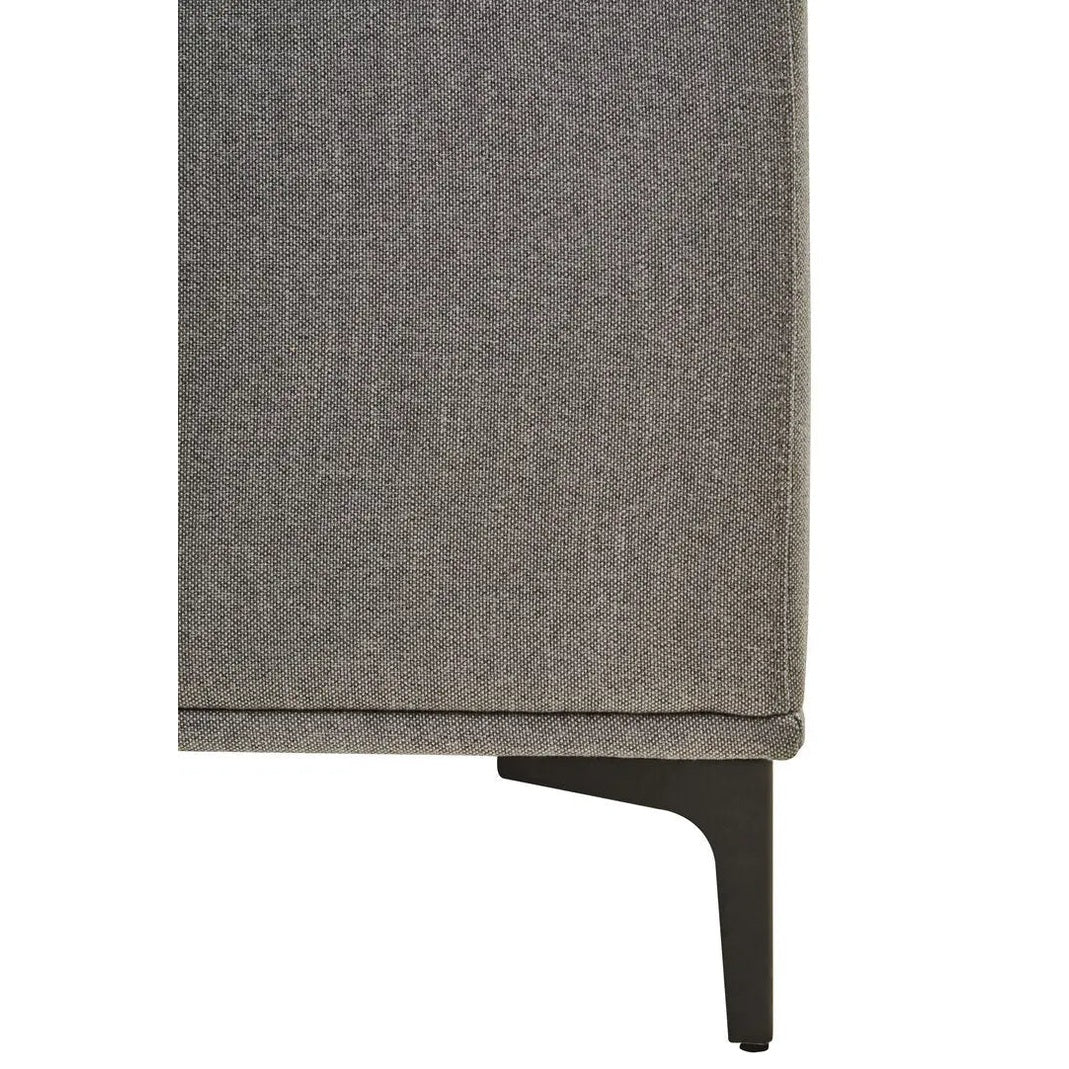 Tolaro 3 Seat Grey Fabric Right Chaise Sofa   Nicholas John Interiors