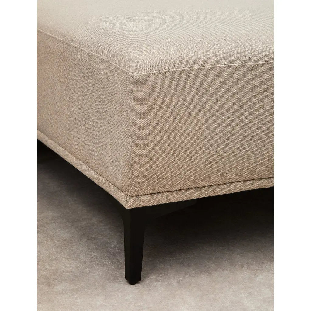 Tolaro 3 Seat Natural Fabric Right Chaise Sofa   Nicholas John Interiors