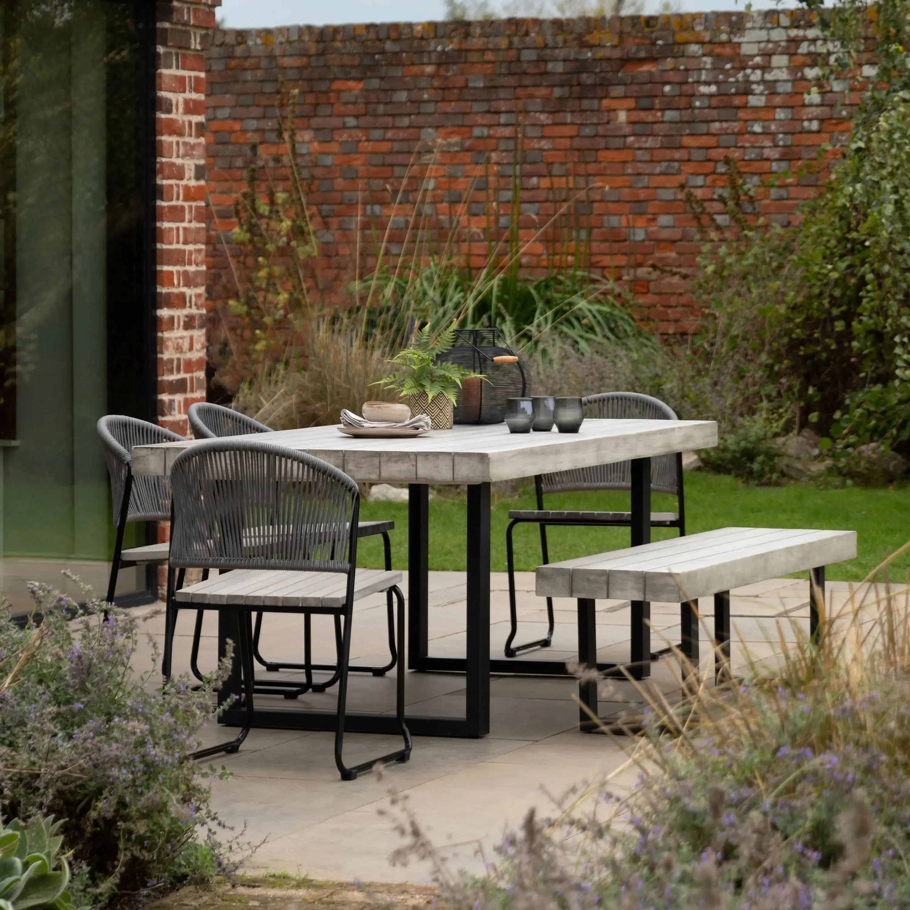 Torrento Outdoor Dining Table 6 Seater 180 cm   Nicholas John Interiors