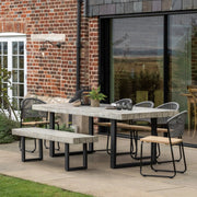 Torrento Rectangle Outdoor Dining Table 220 cm   Nicholas John Interiors