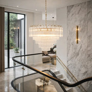 Toulano 12 Pendant Light Clear Ribbed Glass   Nicholas John Interiors