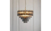 Toulano 12 Pendant Light Smokey Grey Lustre Grey   Nicholas John Interiors