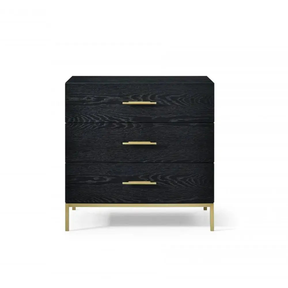 Twenty10 Design Tulip Black Oak Drawer Chest   Nicholas John Interiors
