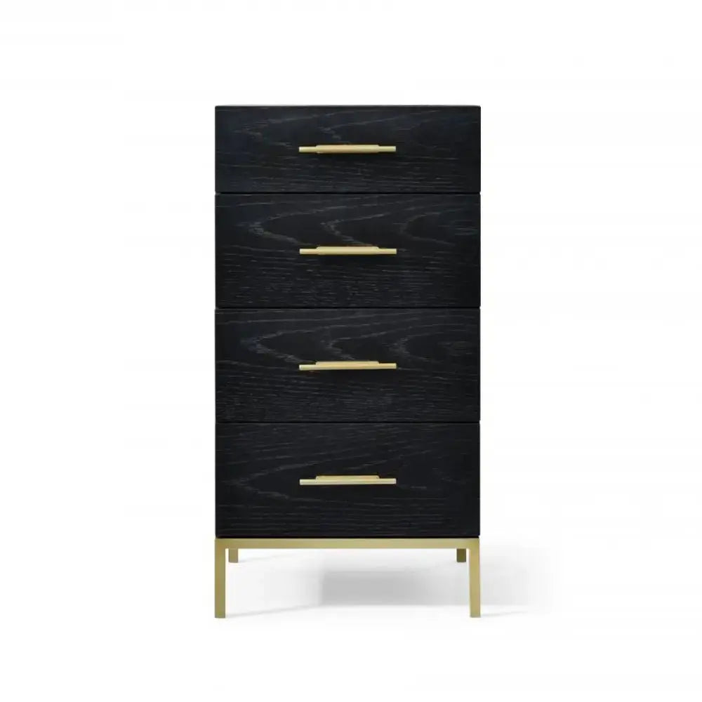 Twenty10 Design Tulip Black Oak Tall Chest   Nicholas John Interiors