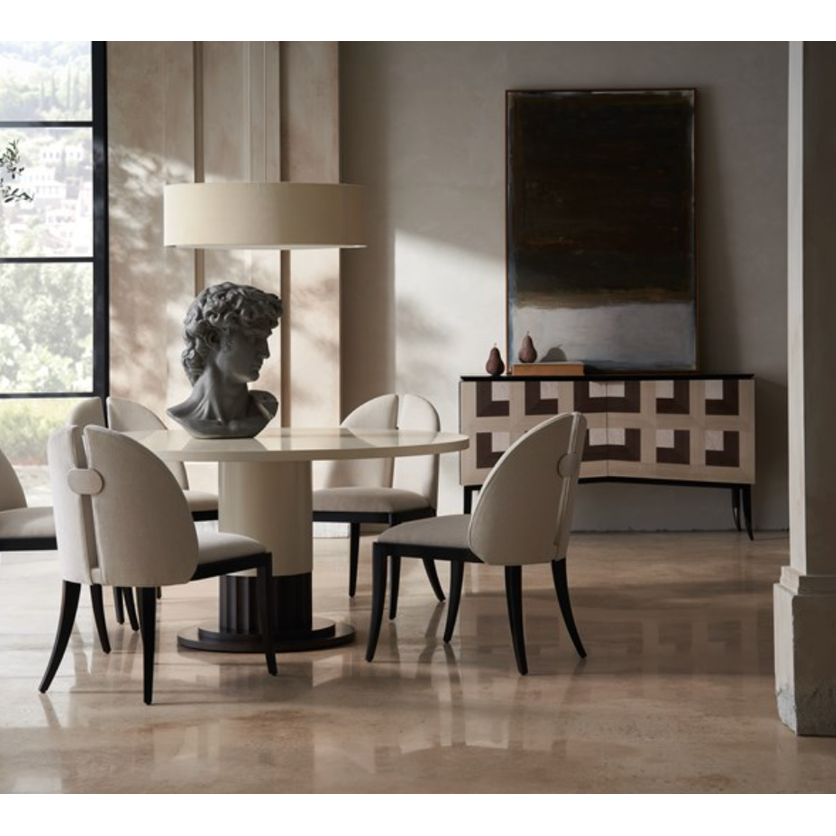 Caracole Cameo Dining Chair Finesse Chalk   Nicholas John Interiors