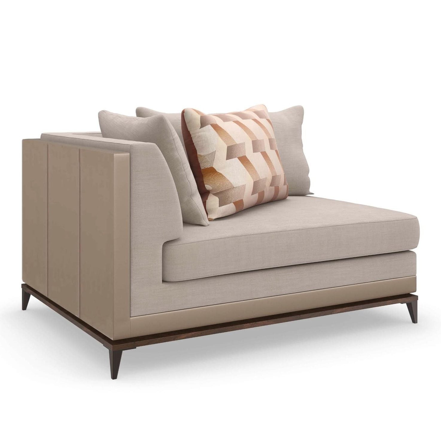 Caracole Archipelago Left Arm Loveseat   Nicholas John Interiors