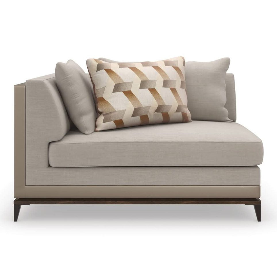 Caracole Archipelago Left Arm Loveseat   Nicholas John Interiors
