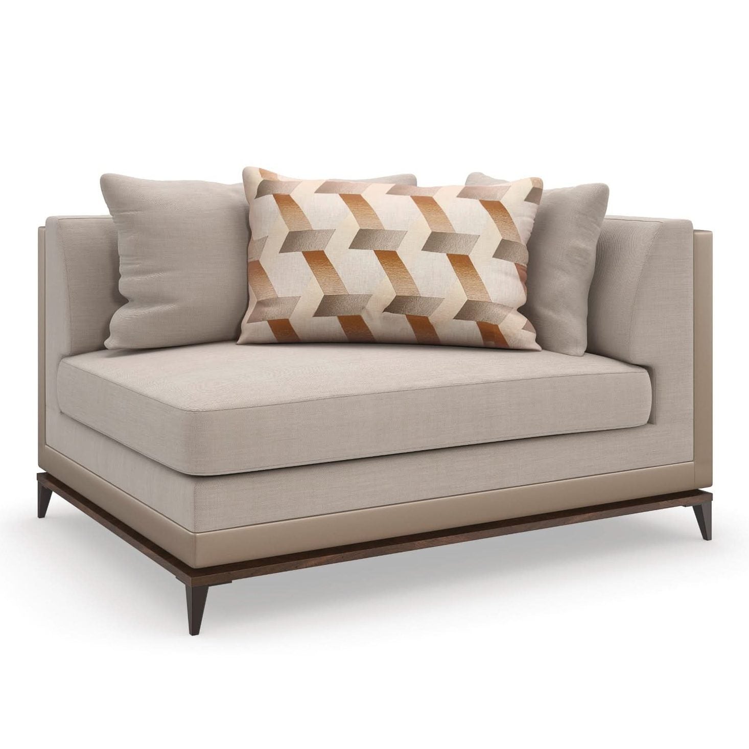Caracole Archipelago Right Arm Loveseat   Nicholas John Interiors