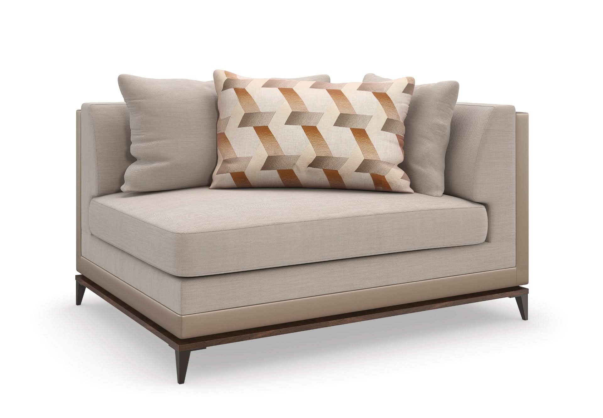 Caracole Archipelago Right Arm Loveseat   Nicholas John Interiors