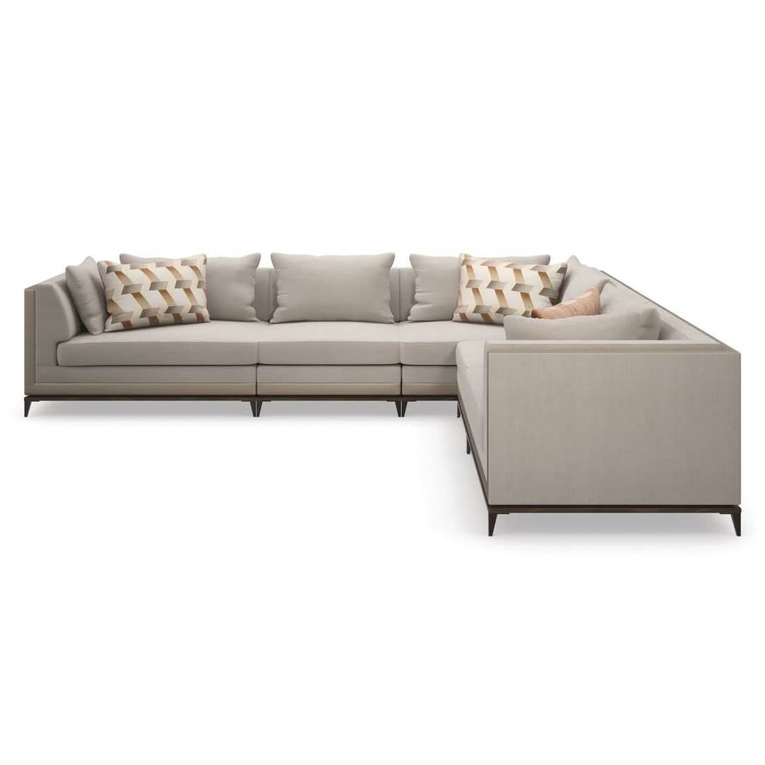 Caracole Archipelago Right Arm Loveseat   Nicholas John Interiors