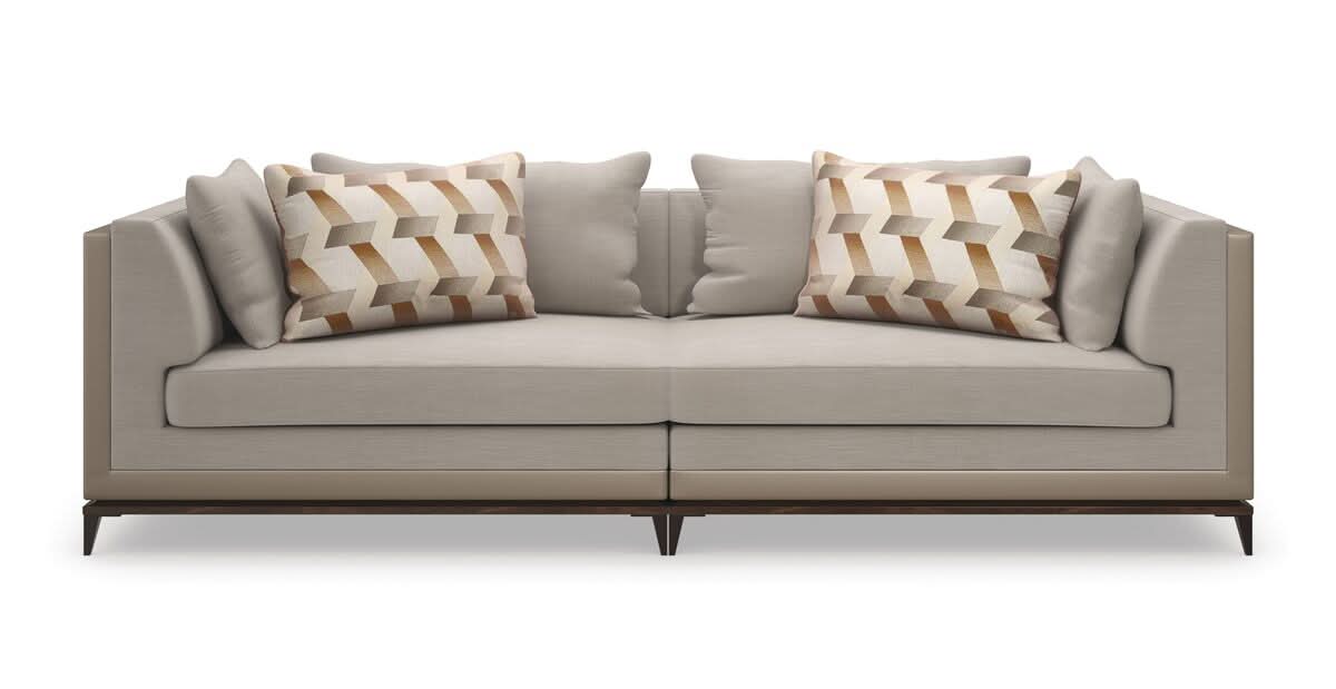 Caracole Archipelago Right Arm Loveseat   Nicholas John Interiors